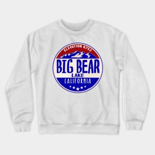 BIG BEAR LAKE CALIFORNIA MOUNTAINS BOATING SKIING HIKING Crewneck Sweatshirt